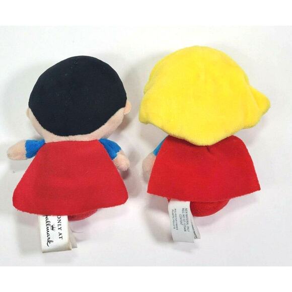 Set of 2 Hallmark itty bittys DC Supergirl and Clark Kent As Superman Plush 4” - Picture 4 of 7